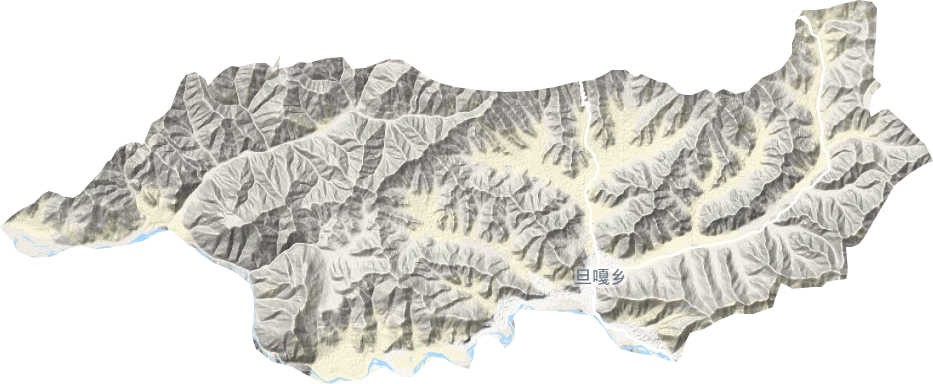 旦嘎乡地形地图