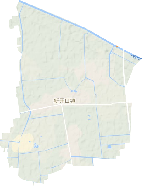 新开口镇地形地图