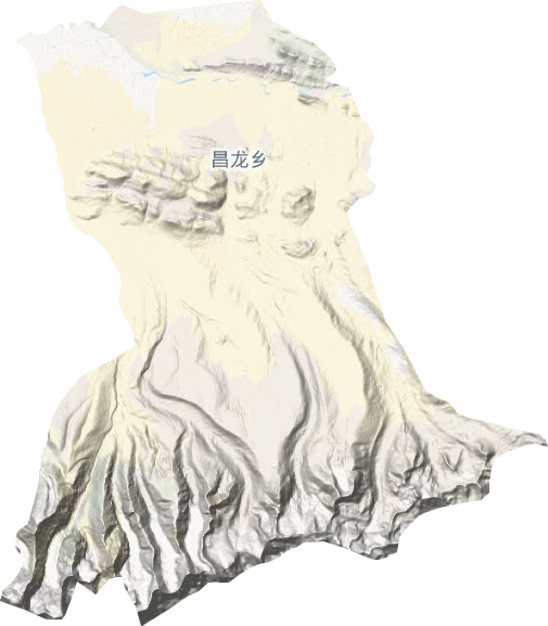昌龙乡地形地图