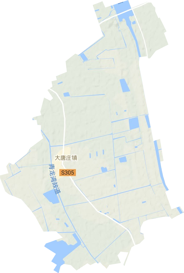 大唐庄镇地形地图