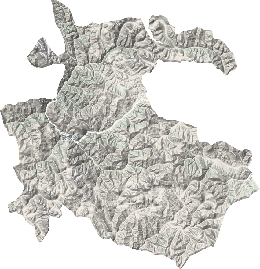妥坝乡地形地图
