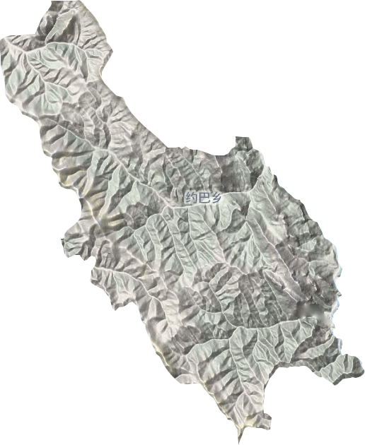 约巴乡地形地图