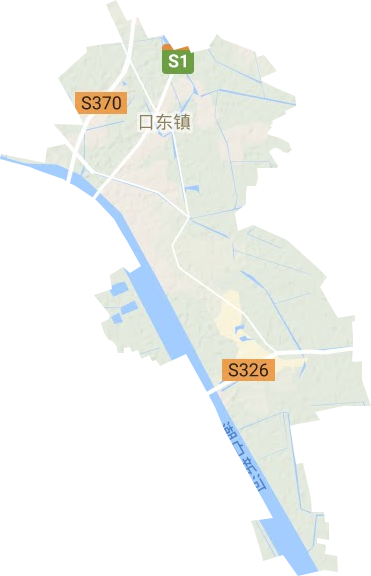 口东镇地形地图