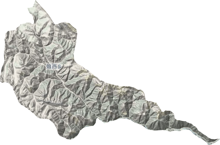 娘西乡地形地图