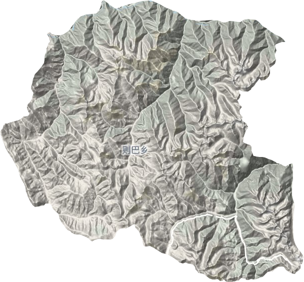 则巴乡地形地图