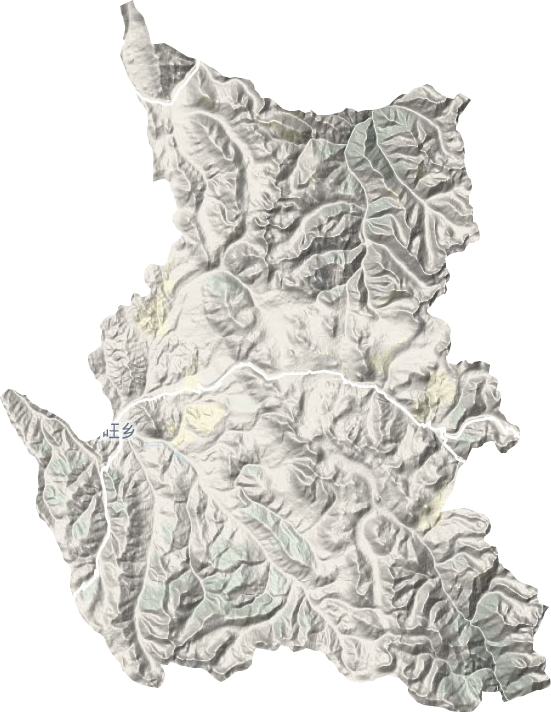 阿旺乡地形地图