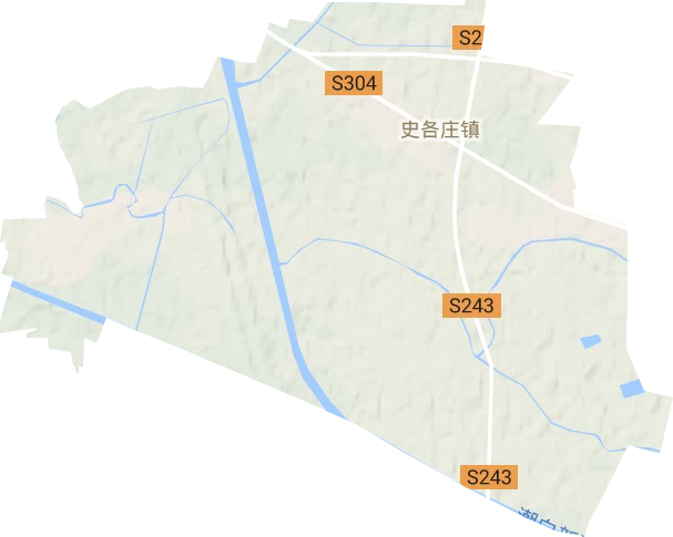 史各庄镇地形地图