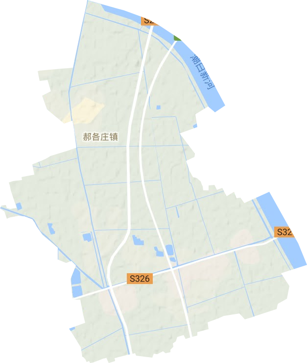郝各庄镇地形地图