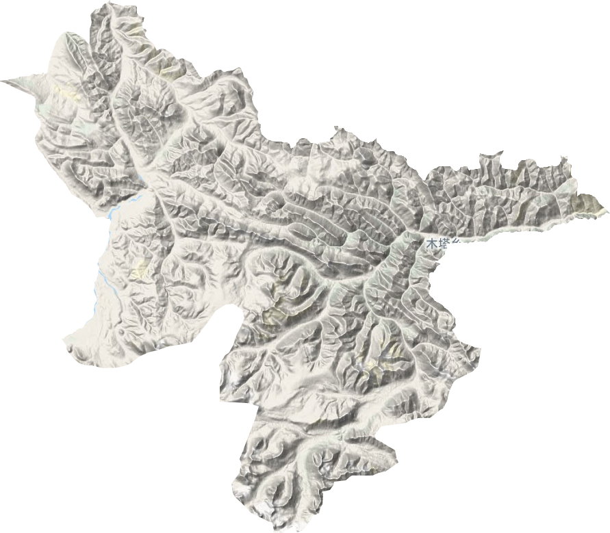 木塔乡地形地图