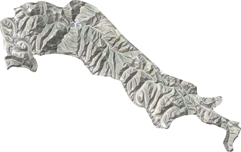 桑多乡地形地图