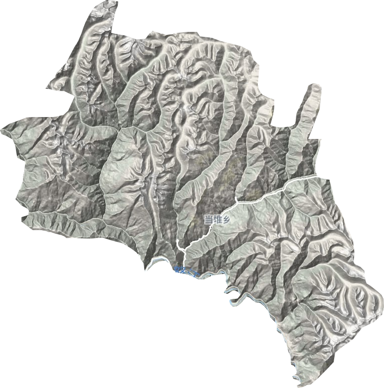 当堆乡地形地图