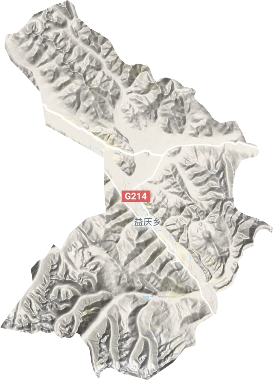 益庆乡地形地图