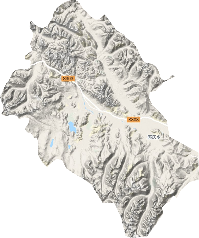 郭庆乡地形地图