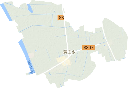 黄庄镇地形地图