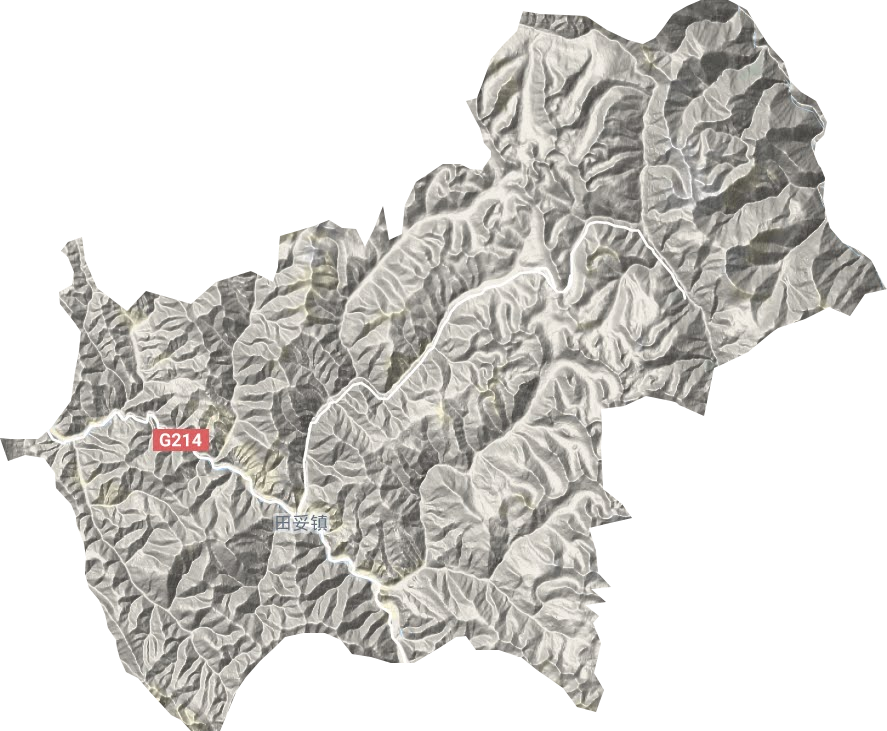田妥镇地形地图