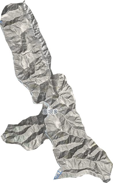 东坝乡地形地图