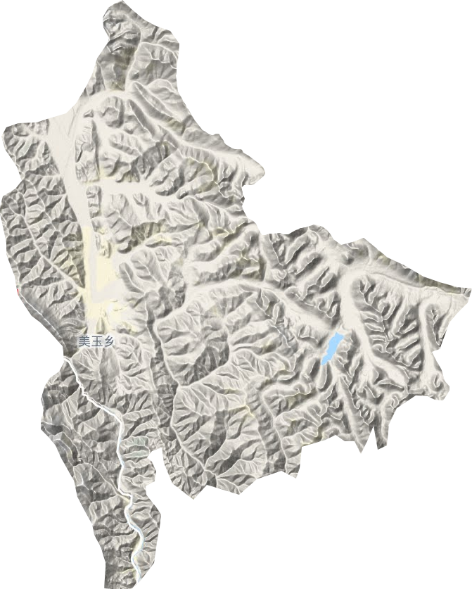 美玉乡地形地图