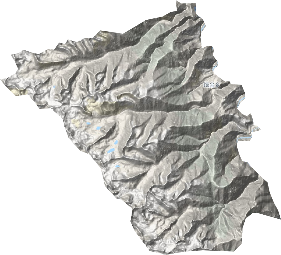 绕金乡地形地图