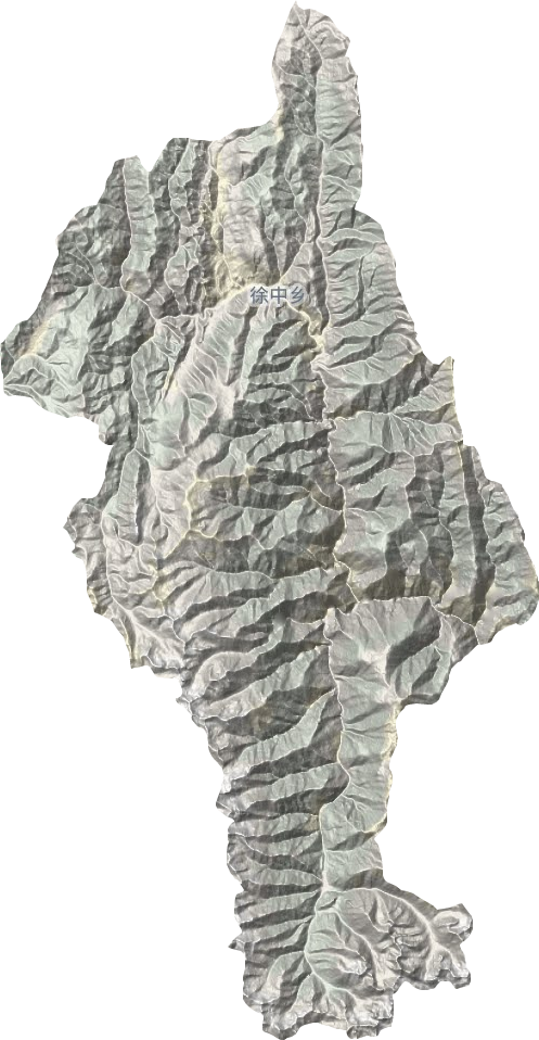 徐中乡地形地图