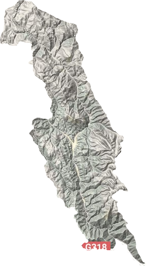 宗西乡地形地图