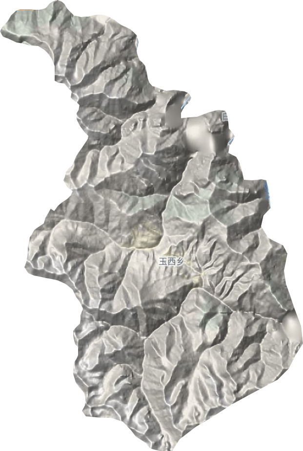 玉西乡地形地图