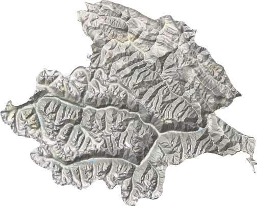 腊久乡地形地图