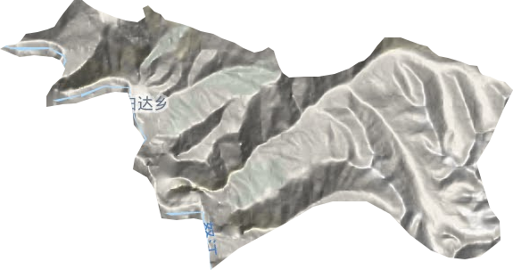 白达乡地形地图