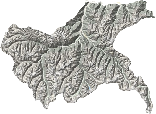 仲莎乡地形地图