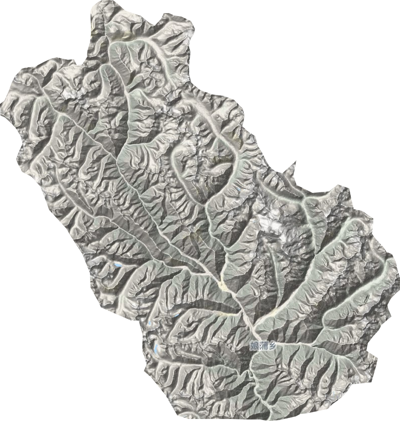 娘蒲乡地形地图
