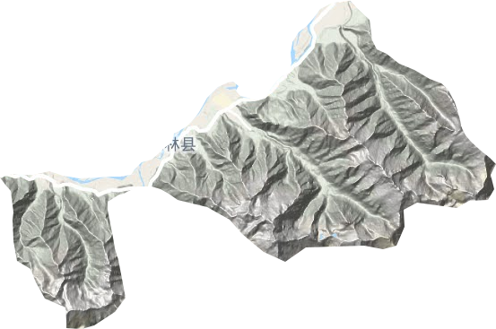 米林镇地形地图