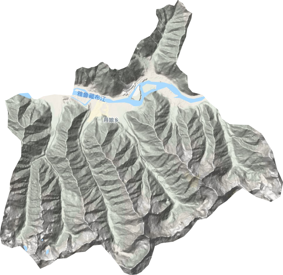 丹娘乡地形地图