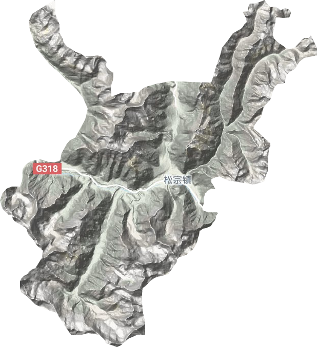松宗镇地形地图