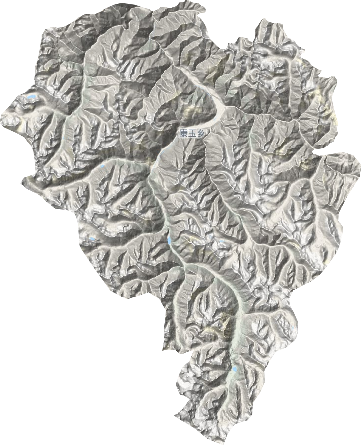康玉乡地形地图