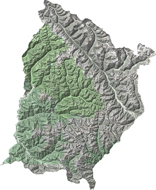上察隅镇地形地图