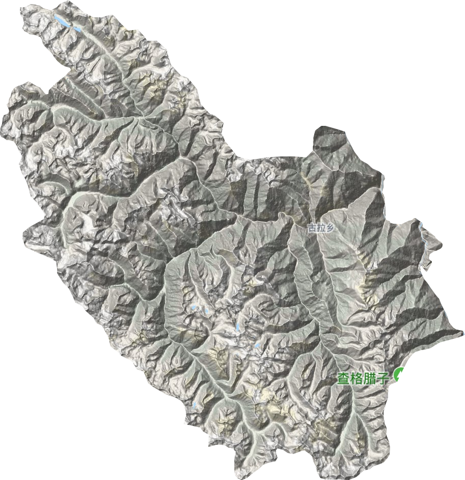 古拉乡地形地图