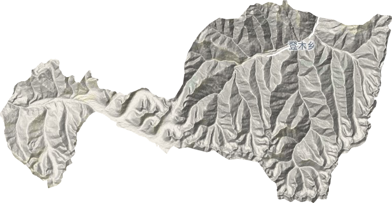 登木乡地形地图