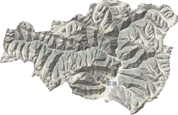 索珠乡地形地图