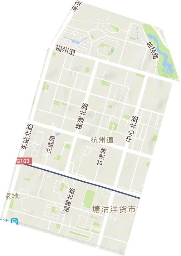 杭州道街道地形地图