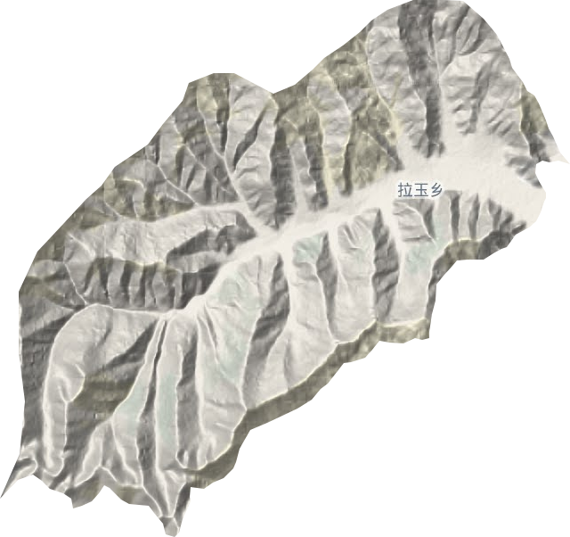 拉玉乡地形地图