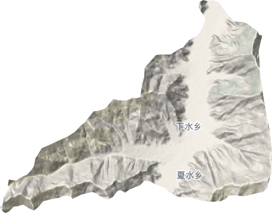 下水乡地形地图