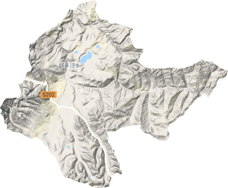 邱多江乡地形地图