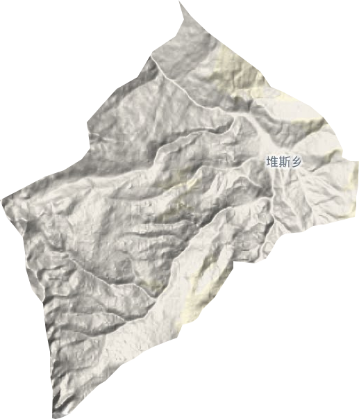 堆随乡地形地图