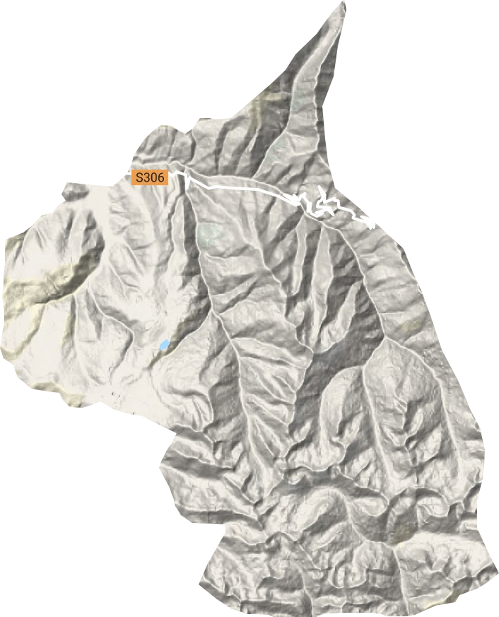 下江乡地形地图