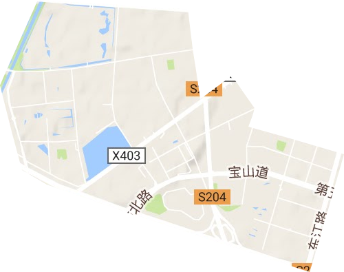 新北街道地形地图
