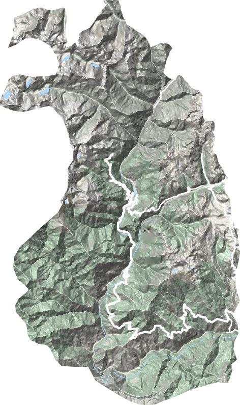 勒门巴民族乡地形地图