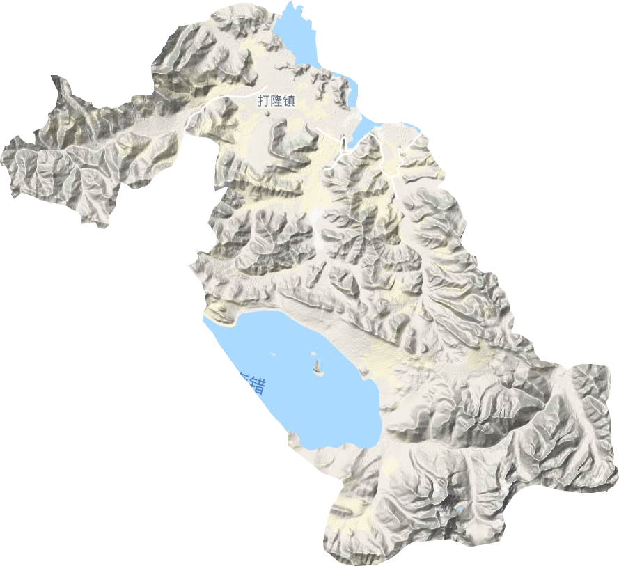 打隆镇地形地图