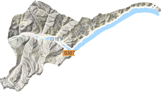 白地乡地形地图