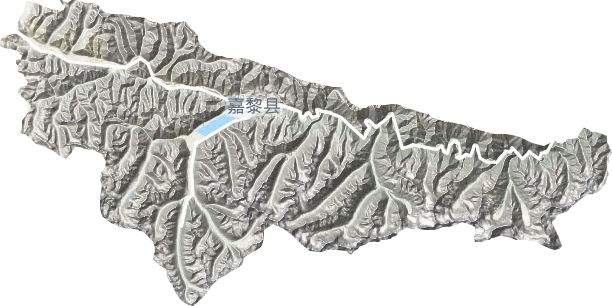 阿扎镇地形地图