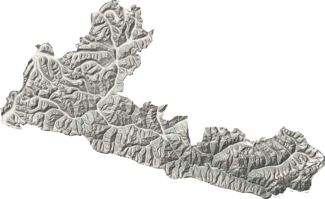 嘉黎镇地形地图
