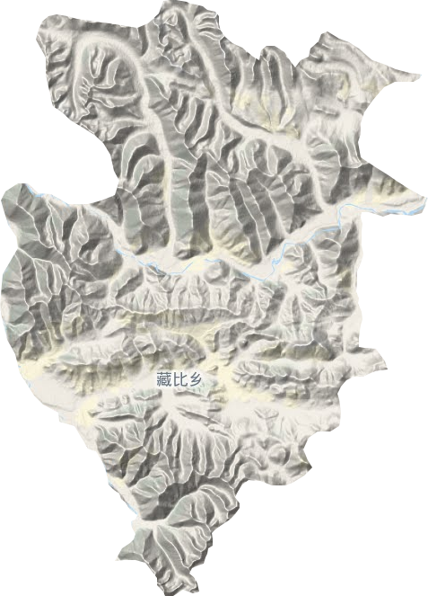 藏比乡地形地图